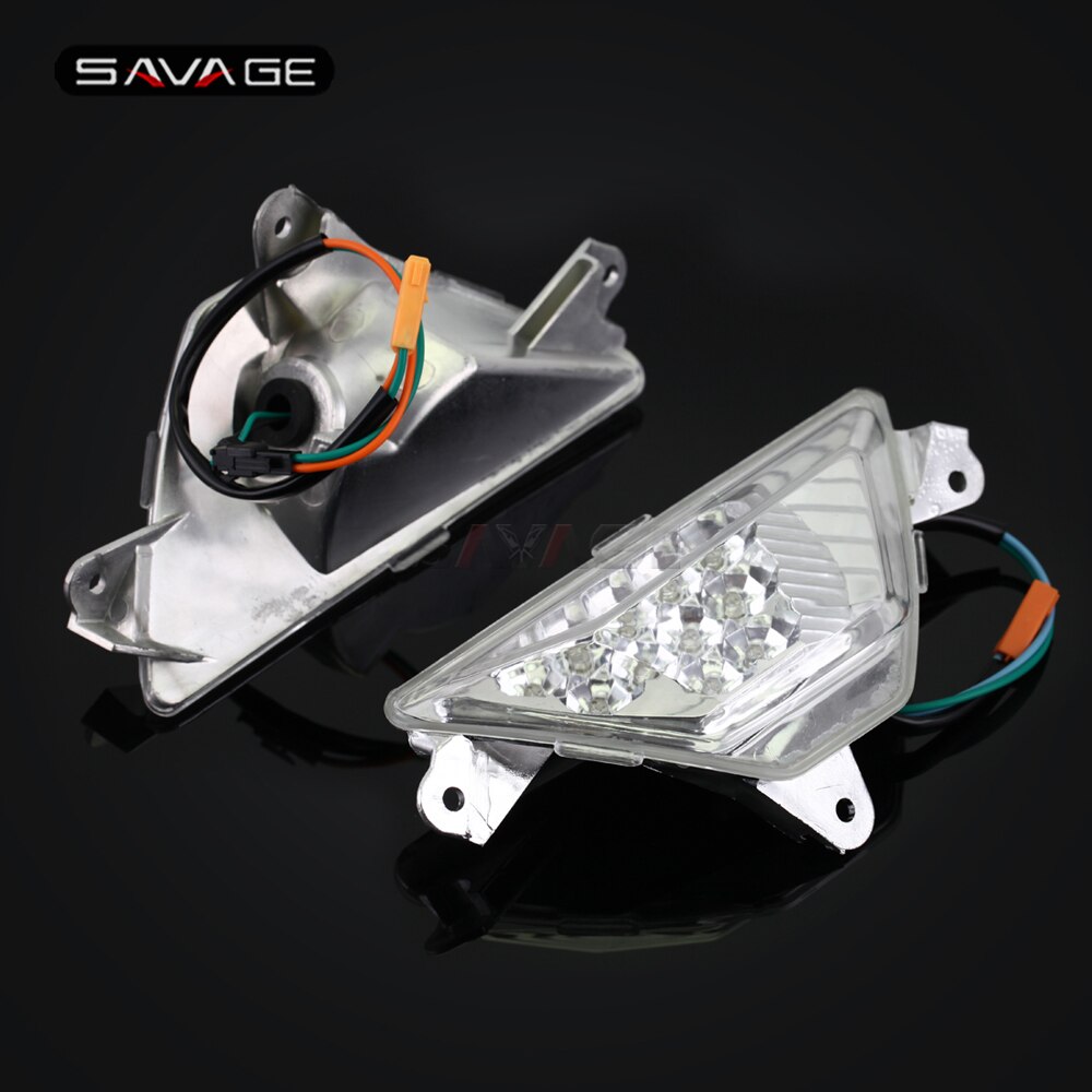 Front Turn Signals For KAWASAKI NINJA 400 LED 250 300 650 1000 ZX-6R ZX6R Motorcycle Accessories Lamp Flashing Indicator Light