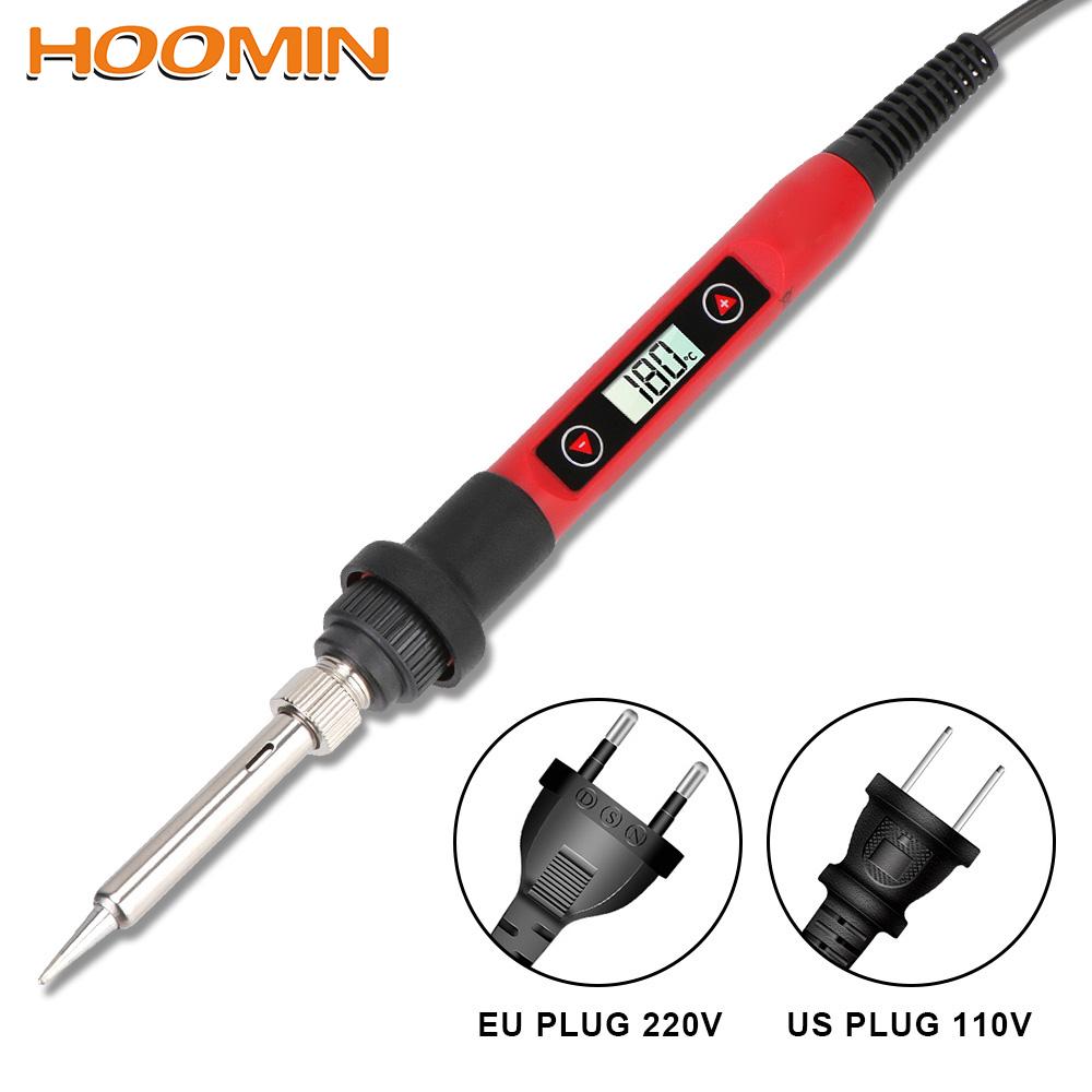 Electric Soldering Iron Soldering Iron Adjustable Temperature LCD Display Welding Repair Tools 60W Handle Heat Pencil