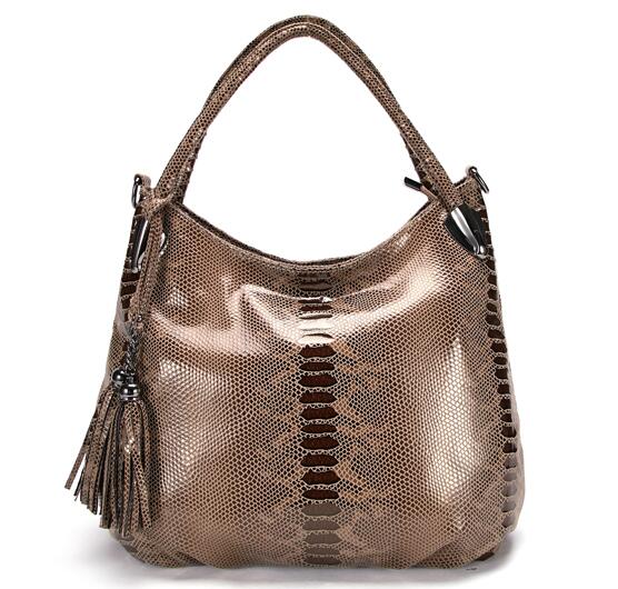 BIG *Individual Snake Large Capacity Lady Bags Tassel Embossed PU Leather Cross Body Handbags Women GPY01: new 2