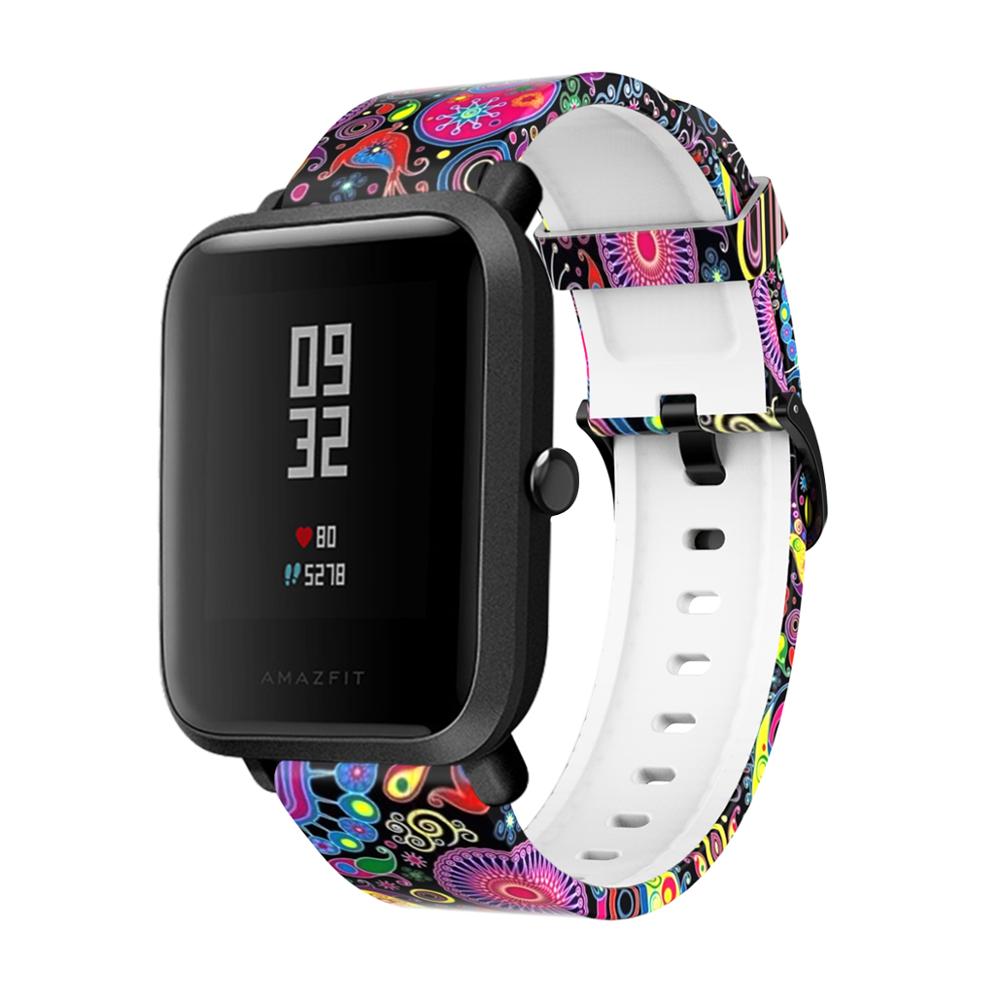 Tencloud smart urbånd til xiaomi amazfit bip s rem til huami amazfit gts/bip lite individualitet camouflage armbåndsløkke