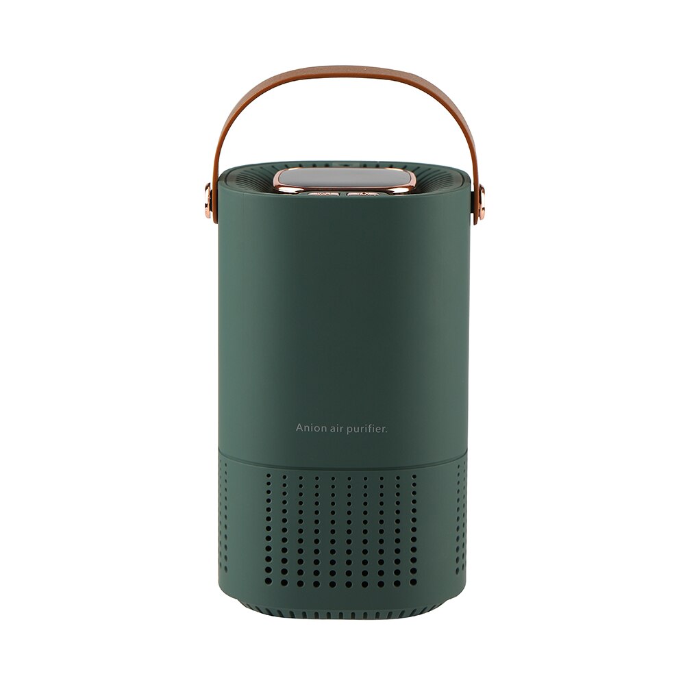 Cornmi Negative Ion HEPA Purifier Household Noise Reduction Portable Air purificador Formaldehyde Odor Removal USB Car Purifier: Green