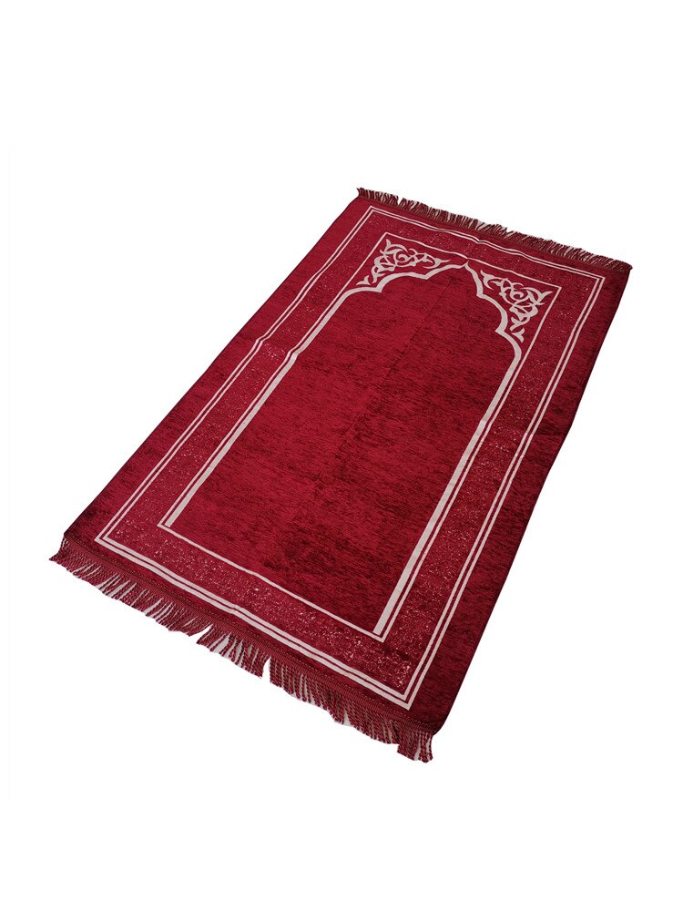 Tapis de prière musulman de voyage, boîte B, avec sac de transport, en Polyester, Portable, 70x110cm