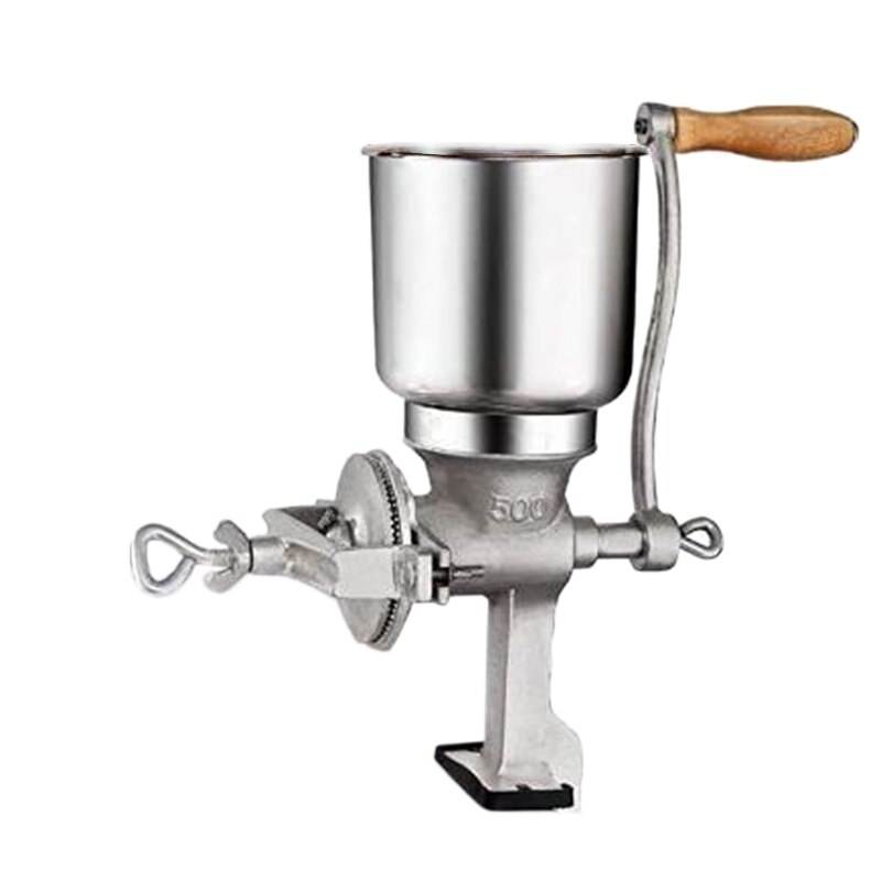 Manual Grain Grinder Hand Crank Grain Mill Stainless Steel Home Kitchen Grinding Tool for Coffee Corn Rice Soybean