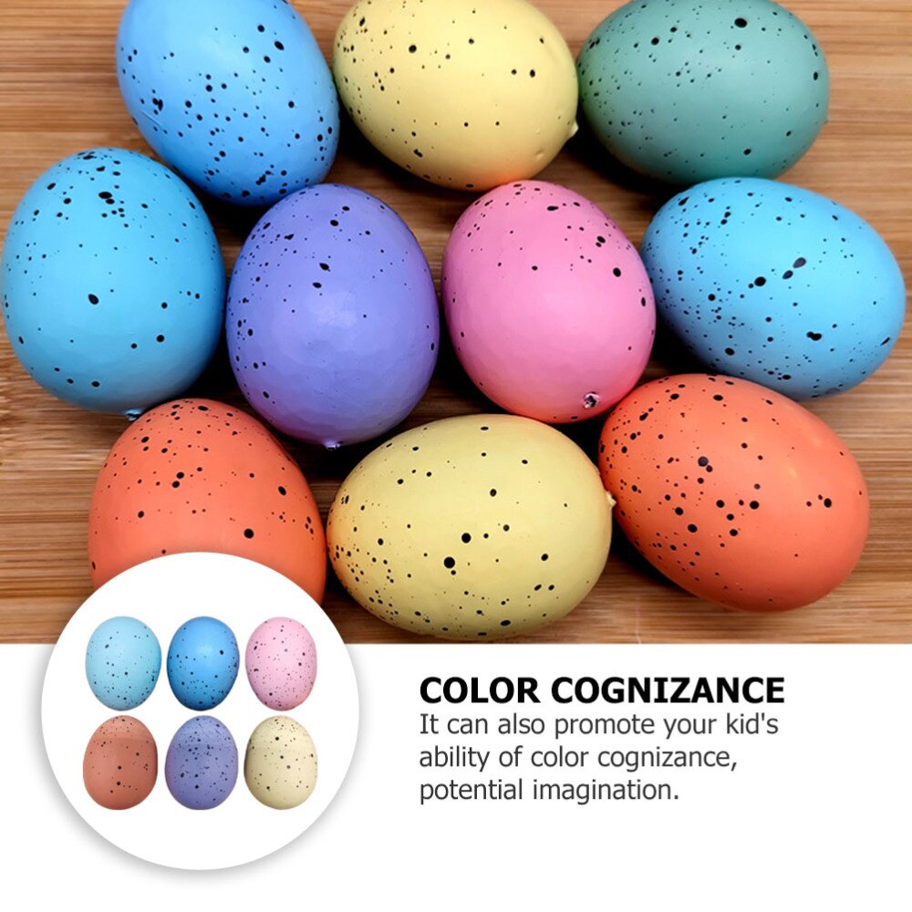 6Stck Ostern Ei Modelle Dekorative Ostern Requisiten Malerei Verzierungen (Mischfarbe)