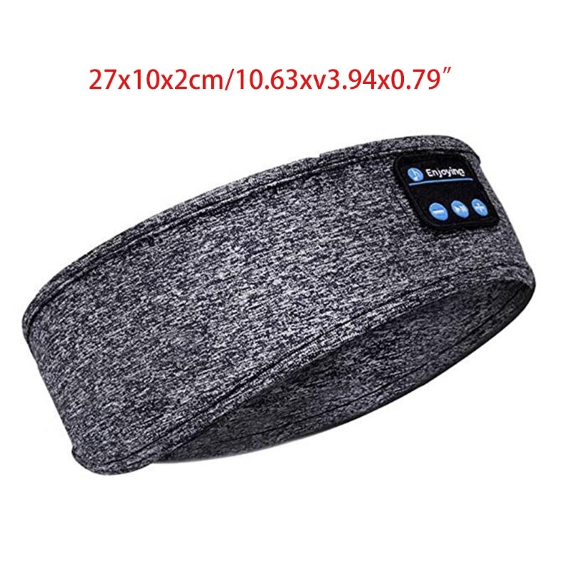 Bluetooth Sleeping Headphones Headband Thin Soft Elastic Comfortable Wireless Music Headphones Eye Mask for Side Sleeper 40JB