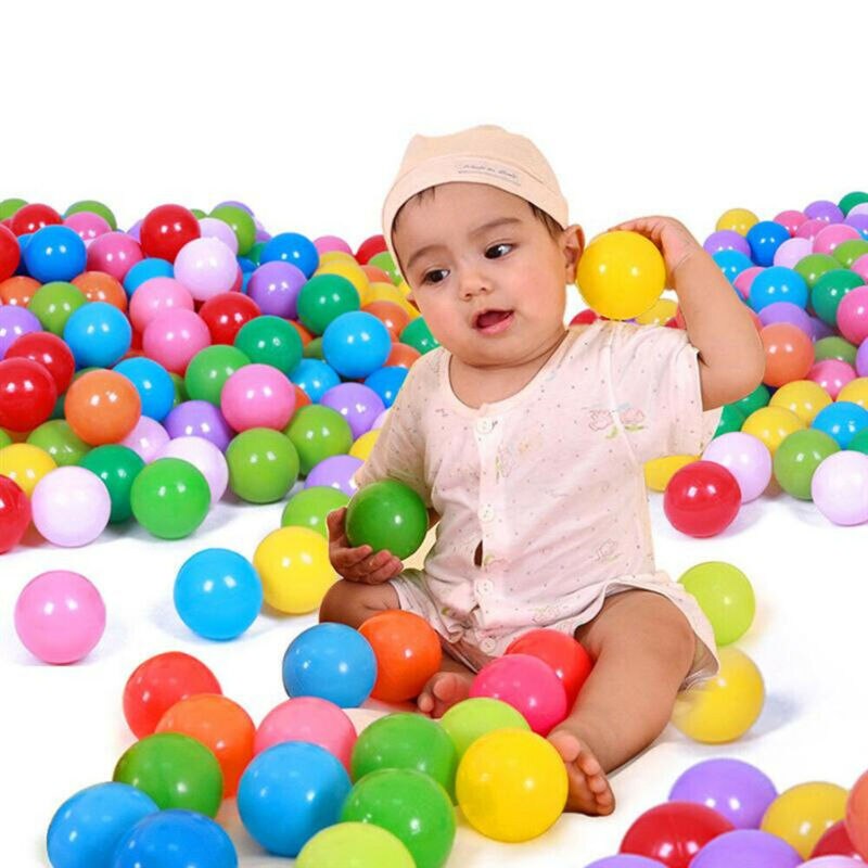 Play Balls Soft Plastic Non-Toxic Phthalate-Free Crush-Proof Pit Balls Baby Kids Toy Swim Toys