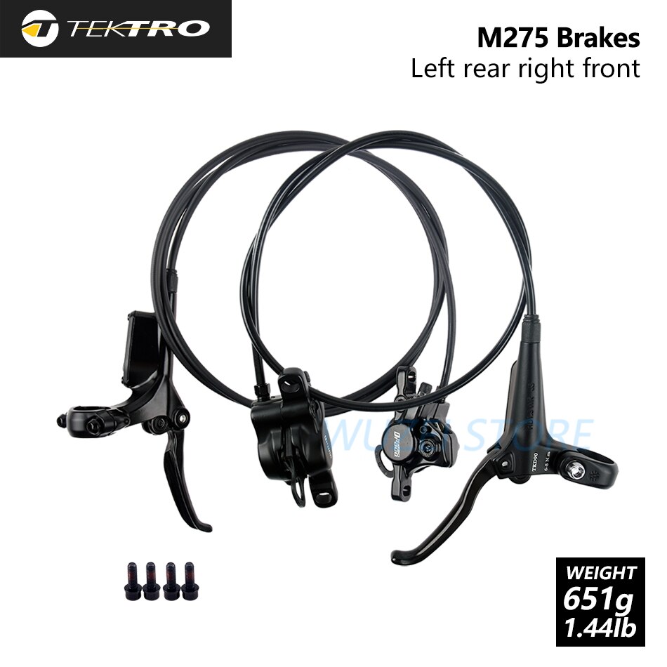 Tektro HD-M275 Hydraulische Schijfrem Mtb Fiets Voor/Achter Remmen 800/1500Mm Mountainbike Rem Onderdelen