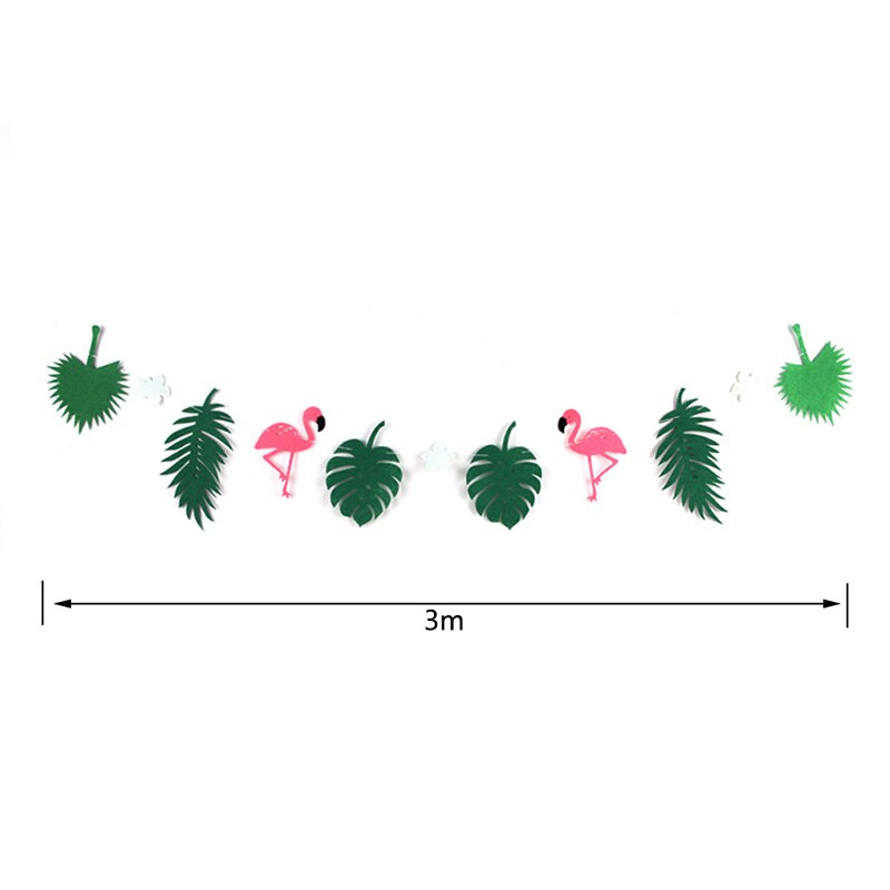 Novedad de verano en banderines de flamenco, 1 unidad, de piña Tropical hawaiana, accesorio para foto de guirnaldas para decoraciones de cumpleaños
