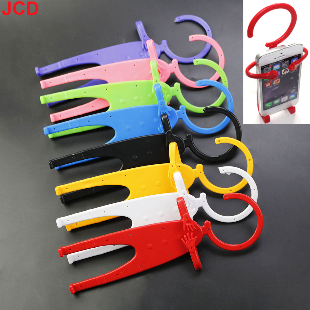 JCD 1pcs Useful Stylish Cell Phone Holder Car Mobile Hanger Mount Unique Flexible Silicon for Smartphone