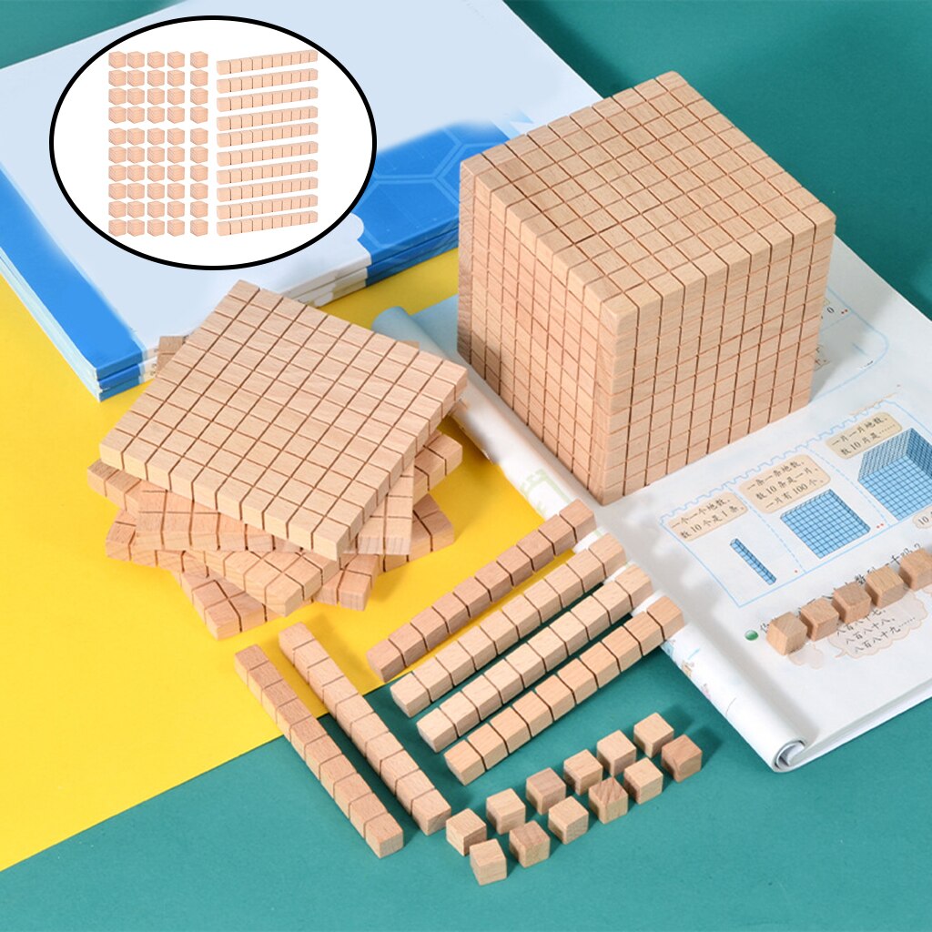 Houten Base Tien Blokken Klas Home Math Manipulatieve Tellen Early Math Onderwijs Speelgoed Voor Kleuterschool Elementaire: Package A