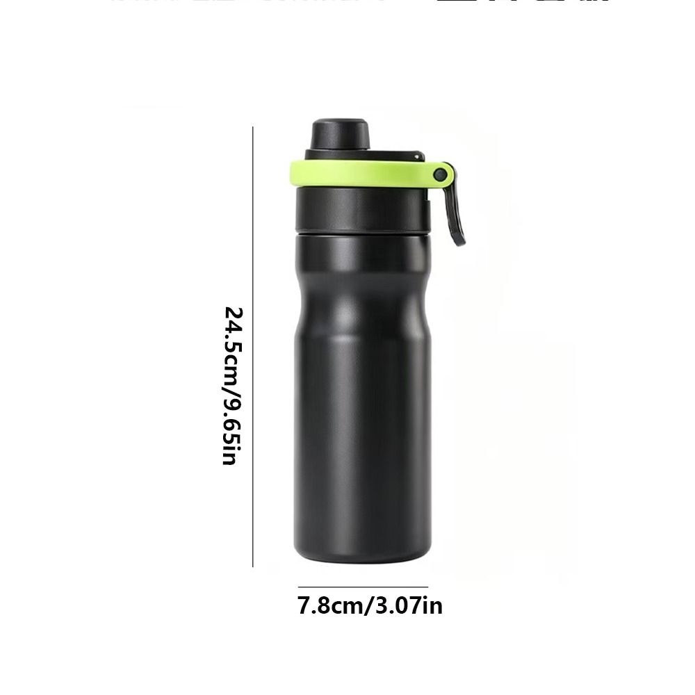 550ml Spray Insulated Water Bottle Large Capacity Leak Proof Sports Water Bottle Spray Cooling with Mist Cooling & Straw