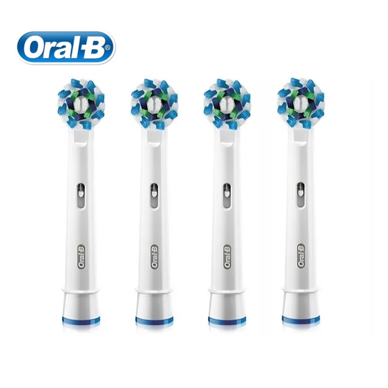 Original Oral B EB50 Brush Heads Cross Action 16 Degree Angle Spare Dental Nozzles for Electric Toothbrush D12/D16/DB4010/DB4510: Brown