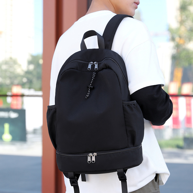 Freizeit Teen Rucksack Männer Schwarz Oxford Casual Student Rucksack Hohe Schule Tasche für Teenager Jugend Bagpack Große Kapazität: Black