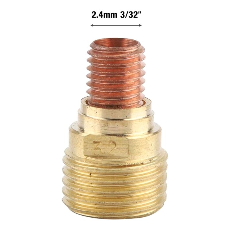 45V44 Gas Lens Collet Body Lassen Equipment2.4mm3/32 "Voor Tig Lastoorts Wp