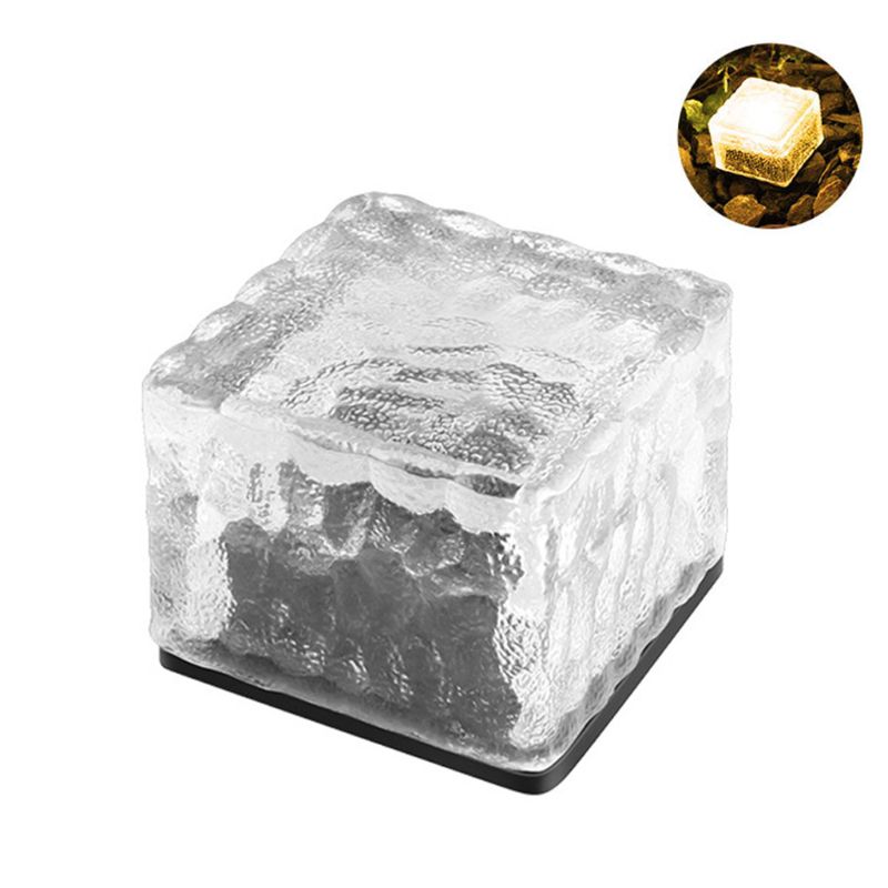 Solar LED Floor Tile Lights Rainproof Underground Night Lamp for Outdoor Garden U90A: 9FF501287-WW