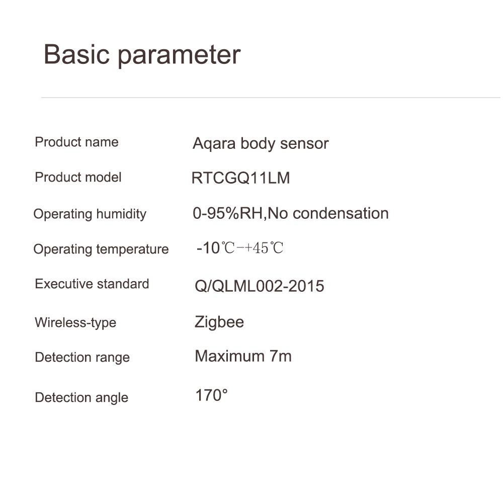 4PCS Aqara Human Body Sensor Smart body Movement Motion Sensor Wireless ZigBee Connection holder Light Gateway