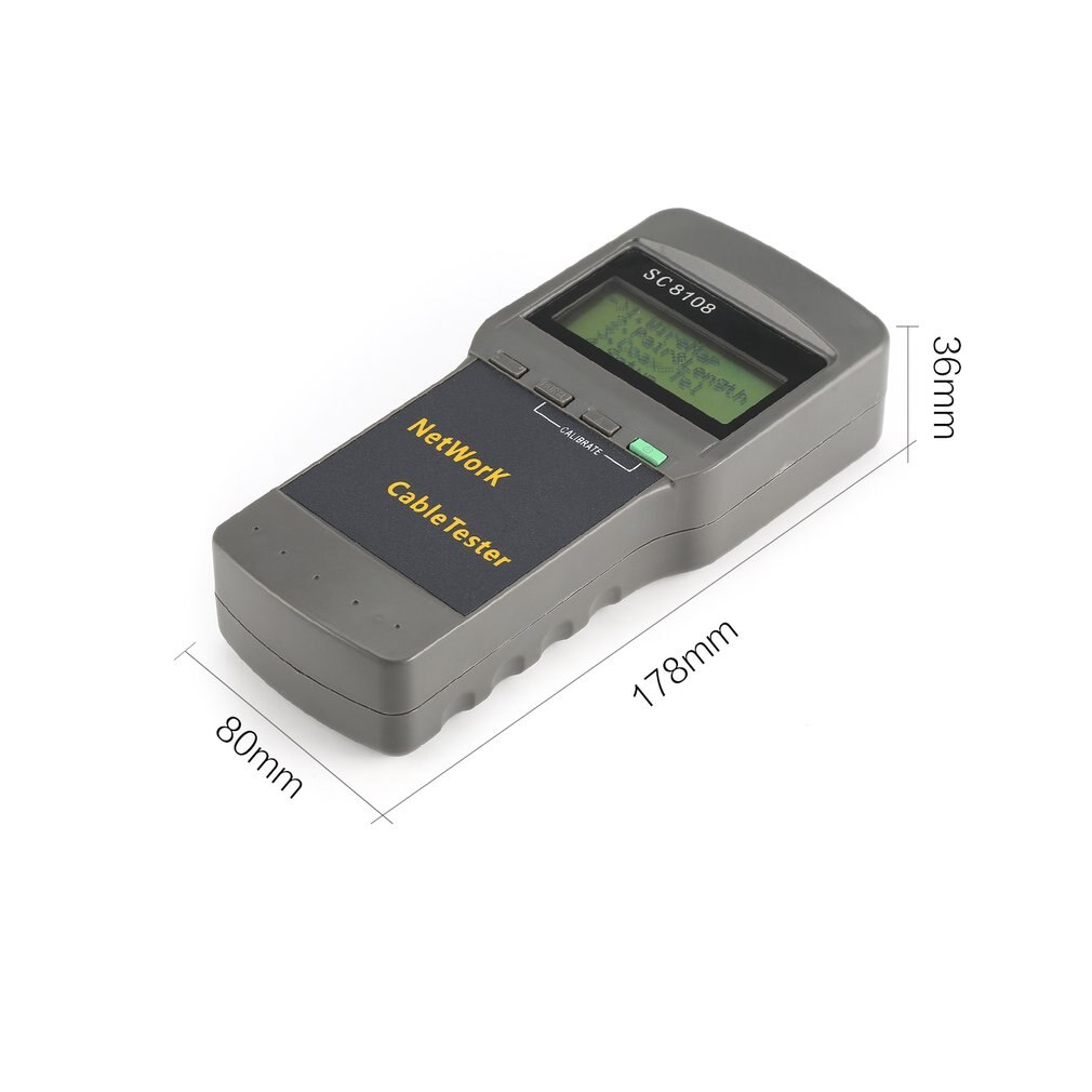 LCD Netwerk Tester Meter Draadloze LAN Telefoon Kabel Meter Tester Draad Tracker Lcd-scherm SC8108