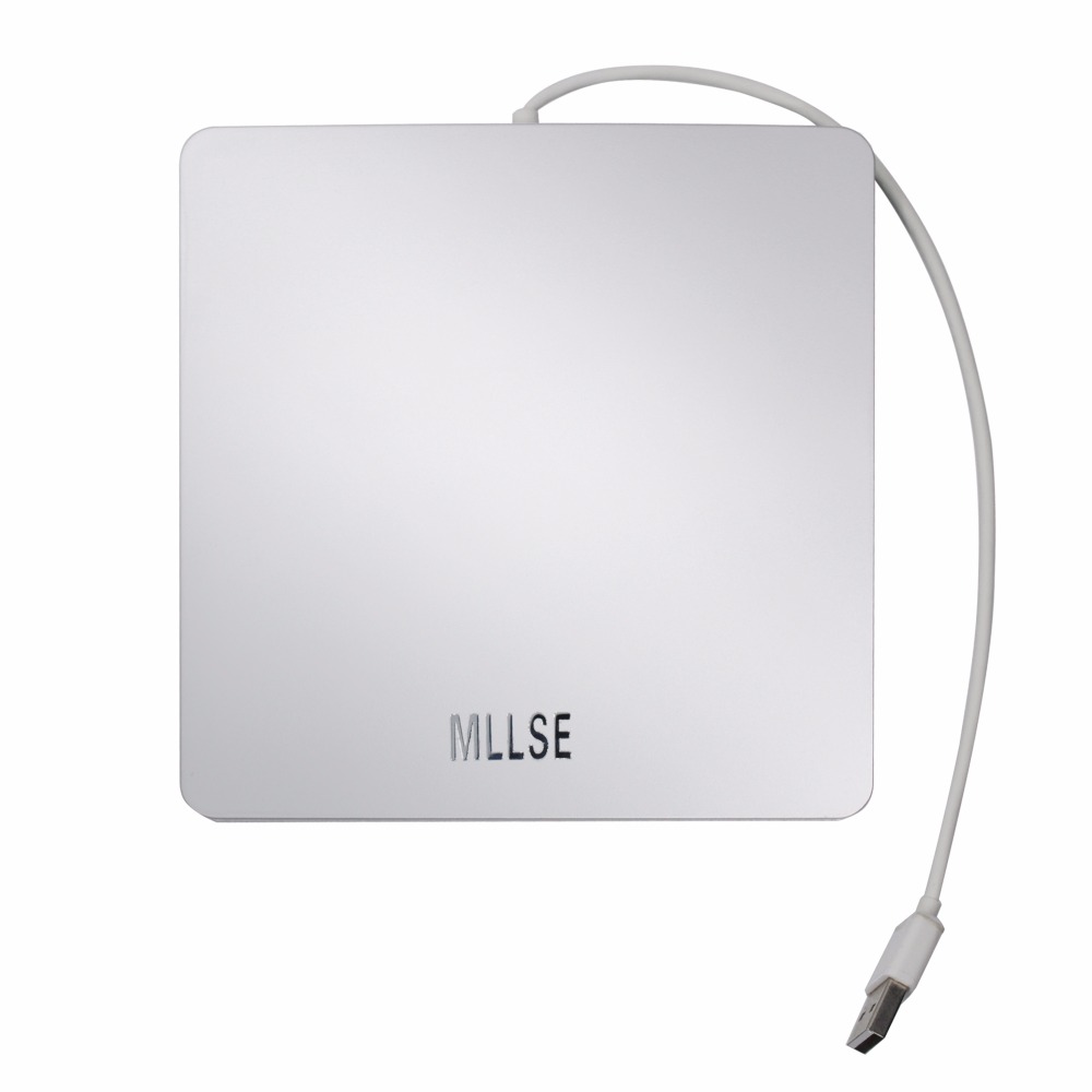 External Slot in CD DVD Drive USB 2.0 Slim Portable DVD +/-RW Writer Burner Rewriter For Macbook Pro Laptop Desktop Access