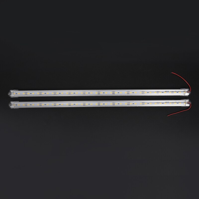 2 Pcs Aluminum Alloy Rigid LED Strip Rod Light Waterproof 12V 50CM