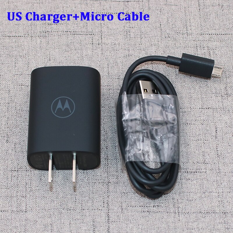 12V1.5A szybka ładowarka Turbo Power 18W szybki Adapter US Micro/USB C kabel danych dla Motorola Moto E5 Plus Z Z2 Z3 grać G5 G6 G7 P50: US add Micro Cable