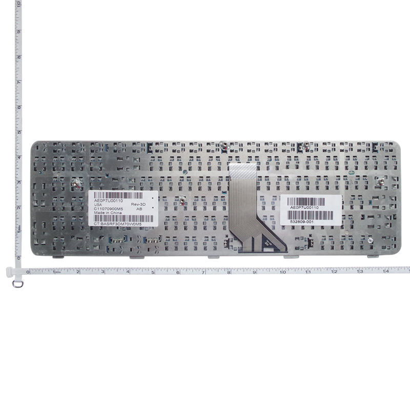 Us kannettavan tietokoneen näppäimistö hp pavilion  g71 compaq presario  cq71 cq71-100 cq71-200 cq71-300 englanti 517627-001 musta kehys 532809-001