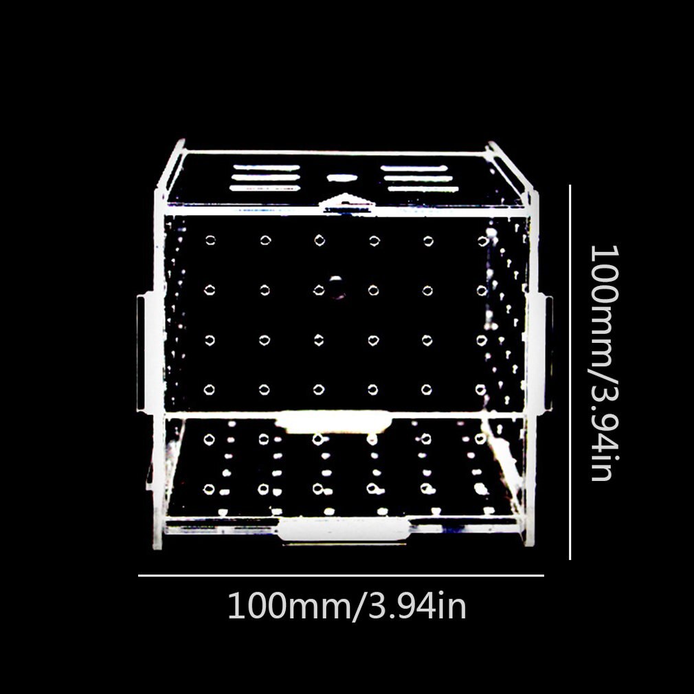 Aquarium Transparent Aquarium Fish Fry Incubator Breeding Box Production Box Single And Double Grid Isolation Network
