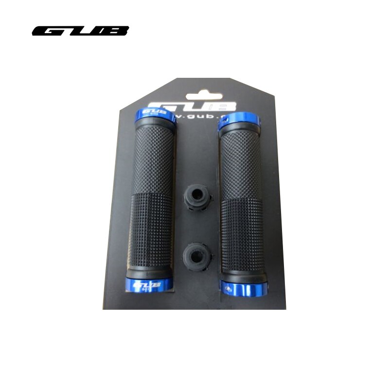 GUB Bike Grips Cycling Handle grip Lockable For MTB Road Bicycle Handlebar Grip lock Aluminum Alloy + Rubber elcik Parts: Black-Blue