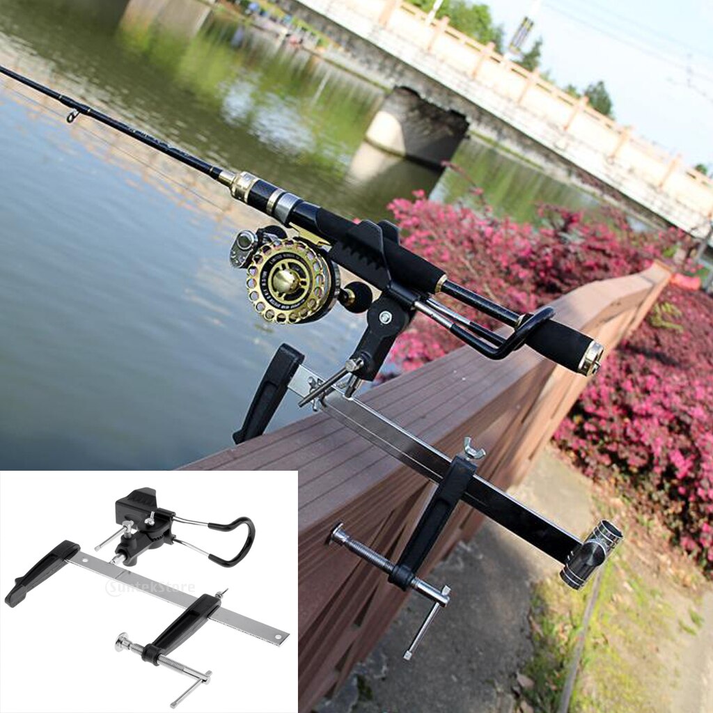 Rod Rack Rod Support Rest Bracket 360 Degree Adjustable Fishing Rod Holder