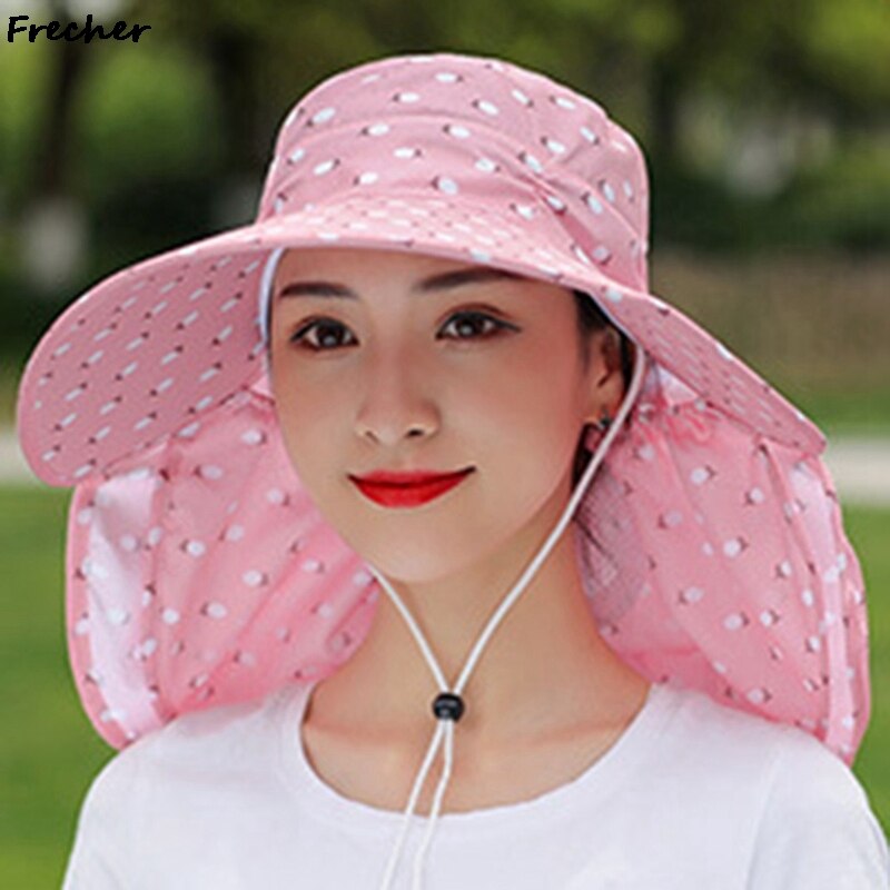Sun Hat Female Summer Hat Cover Face Sun Hat All-match Summer Hat with Big Rim Anti-ultraviolet Cycling Sunhat