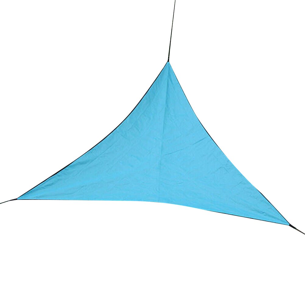 3/4/6m Outdoor Triangle Awning Waterproof Tarp Tent Outdoor Camping Sun Shelter Canopy Sunshade Sun Shade Beach Garden: Sky Blue 4m