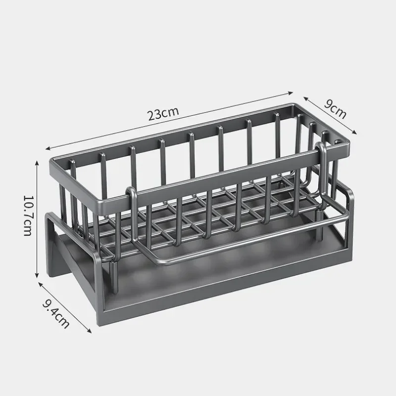 Prateleira de cozinha para armazenamento de pano, prateleira de drenagem sem perfuração, rack de temperos para casa, torneira de pia, rack de drenagem, acessórios de cozinha