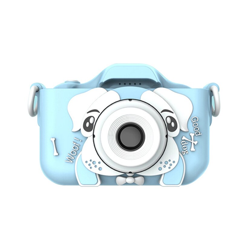 Crianças câmera à prova dwaterproof água 1080 p hd tela câmera de vídeo brinquedo dos desenhos animados bonito câmera ao ar livre fotografia crianças: Azul