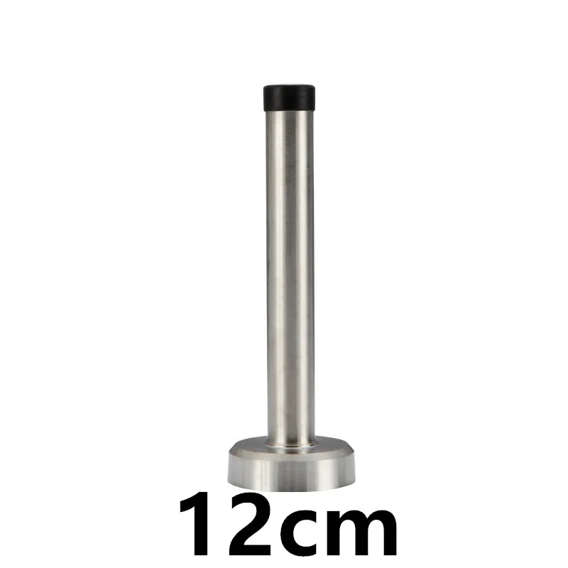 Rubber Wall Mounted Door Stopper Stainless Steel Door Stops Holder Catch Floor Fitting With Screws Bedroom Home Hardware: black