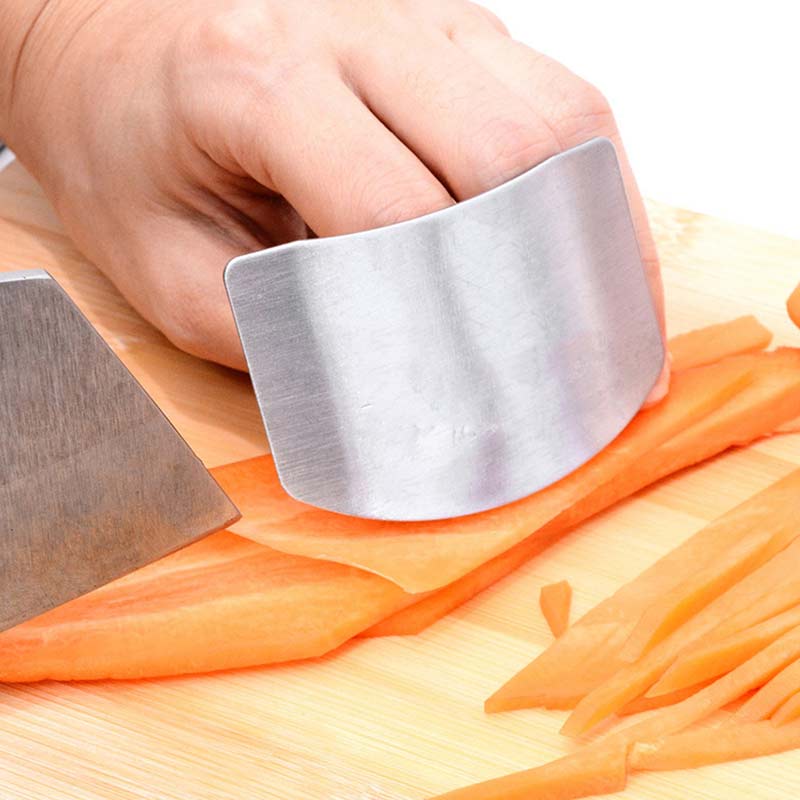 1 pc Multi-purpose anti-cut hand finger guard vegetable cutting hand guard stainless steel kitchen tool adjustable finger guard