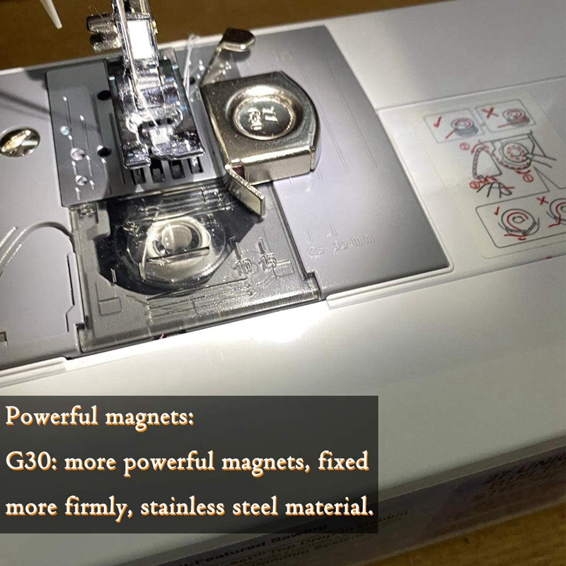 Guide de Machine à coudre, aimant de couture magnétique, point de couture droit, pied de Machine à tissu, outils de bord