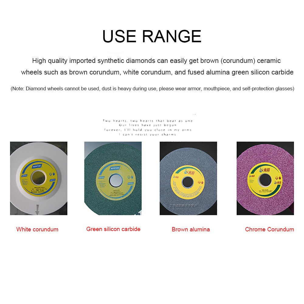 Grinding Wheel Dresser With Flat Diamond Coated Surface For Truing Grinding & Deburring Wheels Abrasive Dressing Tools