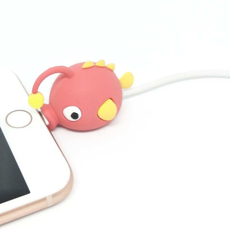 USB Kabel Bites Protector Tier Nette Cartoon Abdeckung Schützen Fall Für Iphone Kabel Kopfhörer Kabel Freunde Handy Decor Draht