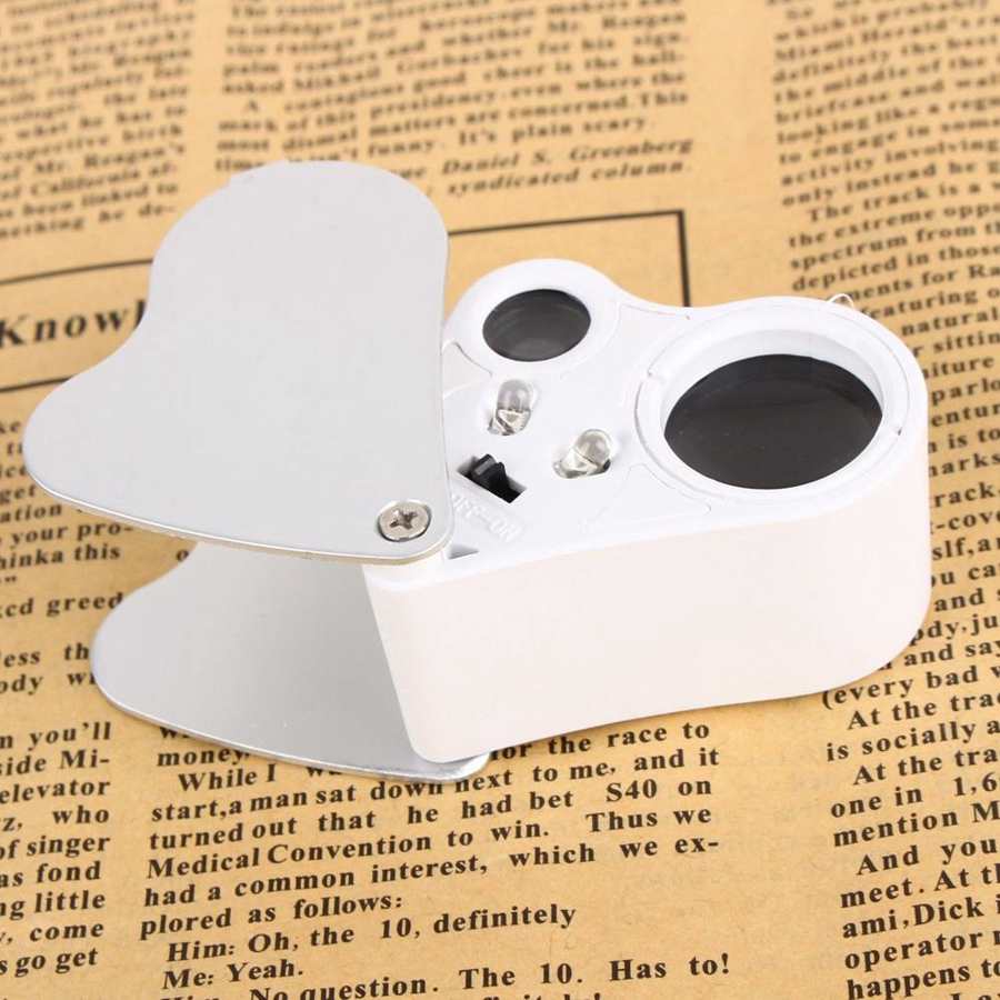 Pocket Jewellers Eye Loupe Magnifier Jewelry Magnifying Glass 30X 60X Jewelers