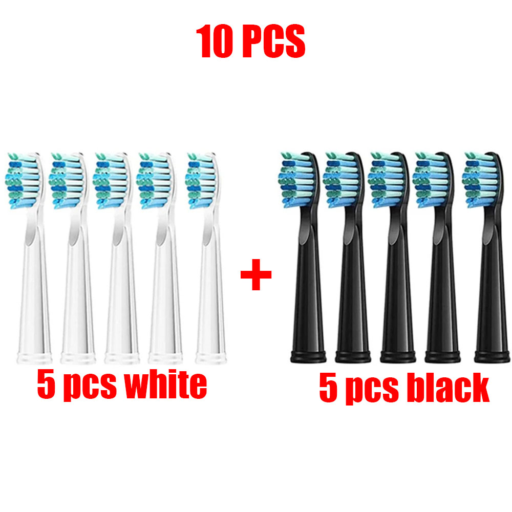 3-30 Electric Toothbrush Replacement Heads Compatible With Fairywill Electric With FW-507/508/551/515/917/959/D1/D3/D7/D8: PURPLE