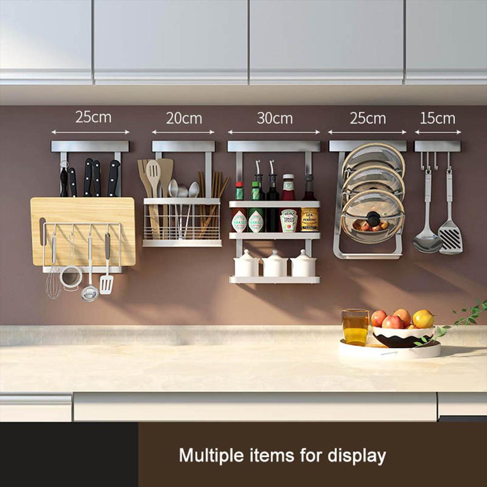 Kitchen Home Storage Organization Hooks Bedroom Hanger Hanging Rack Holder Hooks Spices cutter dishes putting