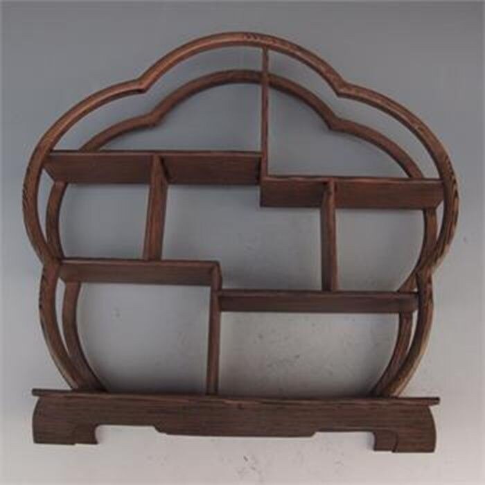 Chinese Beautiful wooden frame / grid, antique, decorative crafts rack.