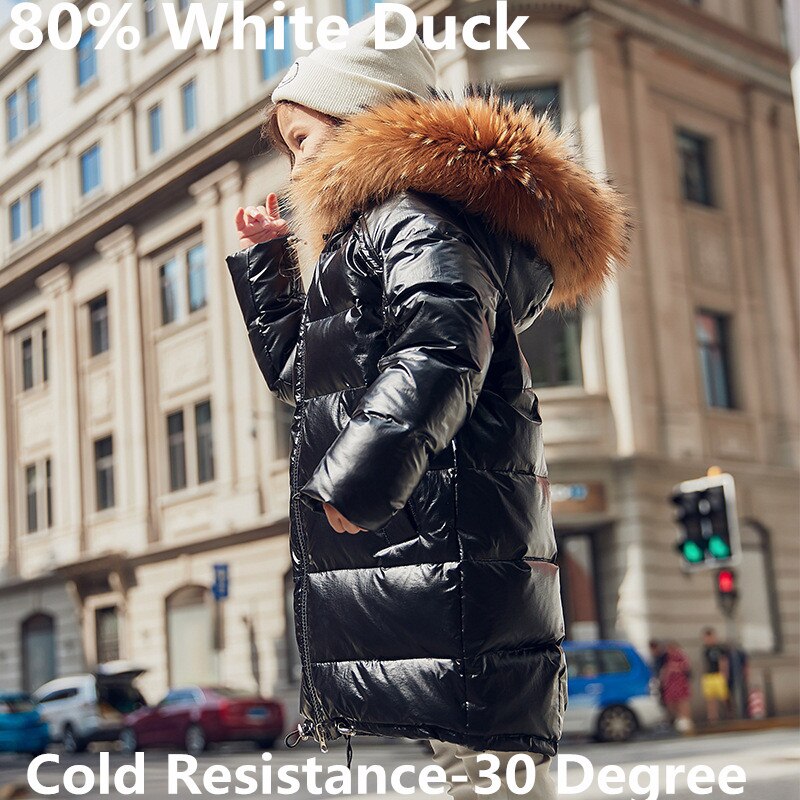 de fille doudoune chaude enfant vers le bas Parkas manteau fourrure enfant adolescent épaississement vêtements d'extérieur pour l'hiver froid