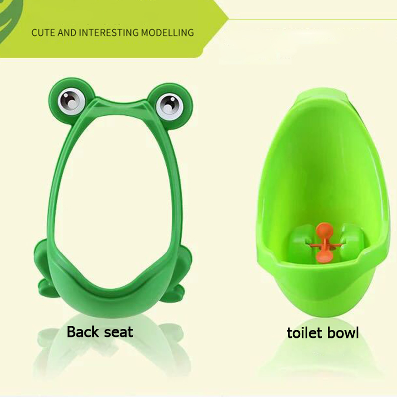 Baby Boy Potty Training Seat Frog Children's Pot Wall-Mounted Urinal for Boys Portable Toilets Connectable Water Pipe