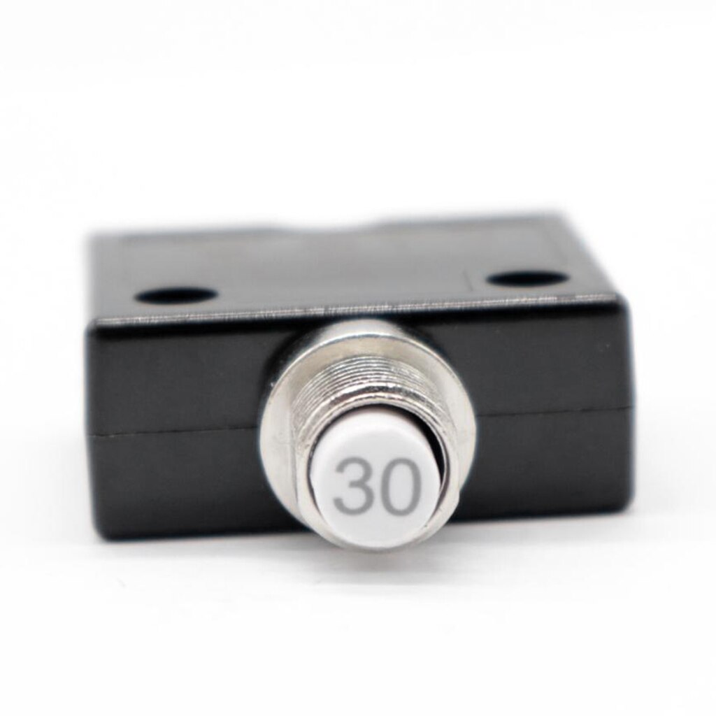 1 Pcs 30A Circuit Breaker 12V/24V Push Button Resettable Thermal Circuit Breaker Panel Mount For Auto/Industrial/Marine Etc