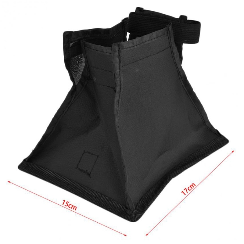 For Dslr Camera Top Flash Diffuser Softbox 15X17Cm Softbox--Black