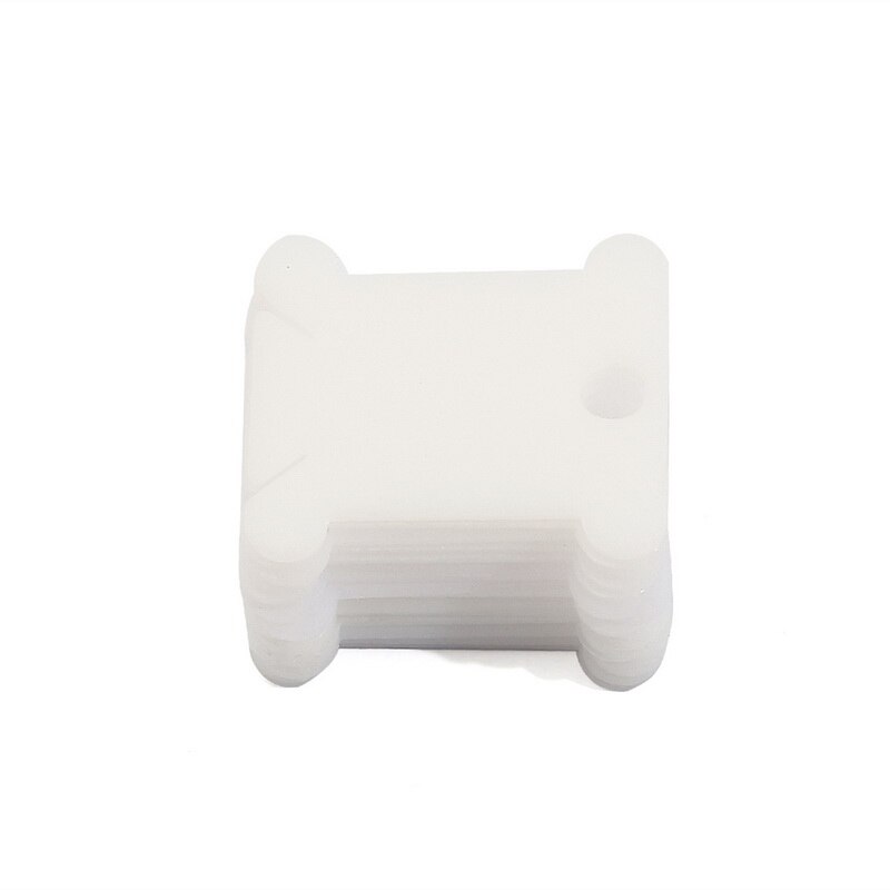 Borduurgaren Houder Floss Craft Spoel Kruissteek Opslag Houder Plastic Naaigaren Board Kaart Draad Organisator: White