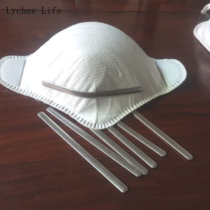 Lychee life 100/200 stuks aluminium metalen platte aluminium neusbrugstrips doe-het-zelf accessoire knutselen: 100 stuks