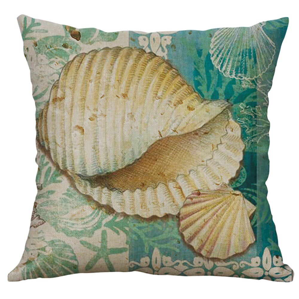 Dakimakura Marine Life Turtle Conch Shell Sea Creatures Cushion Soft Linen Blend Pillow Home Sofa decor relleno cojn