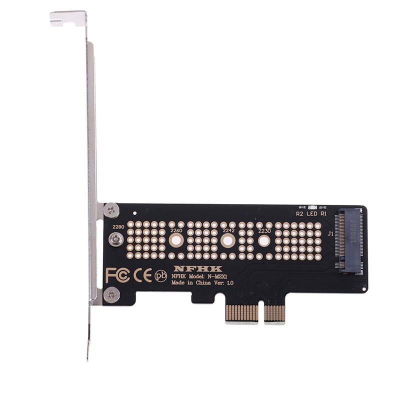 NVMe PCIe x4 x2 M.2 NGFF SSD PCIe x1 converter card adapter PCIe x1 te M.2 met schroeven