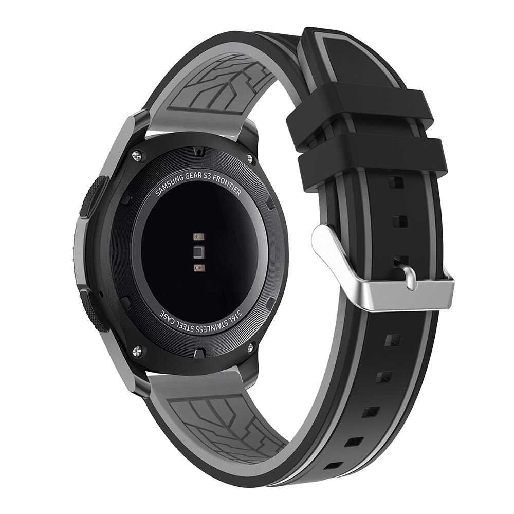 Samsung galaxy watch 46mm gear  s3 frontier -ranneke silikonikelloranneke kellonrannekkeen vaihto urheiluranneke 22mm kellonranneke